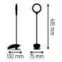 LED лампа настільна з кліпсою LEBRON L-TL-L-Clip-45, 5W, 3000-6500K, Li-ion 1200mAh, біла, шнур USB