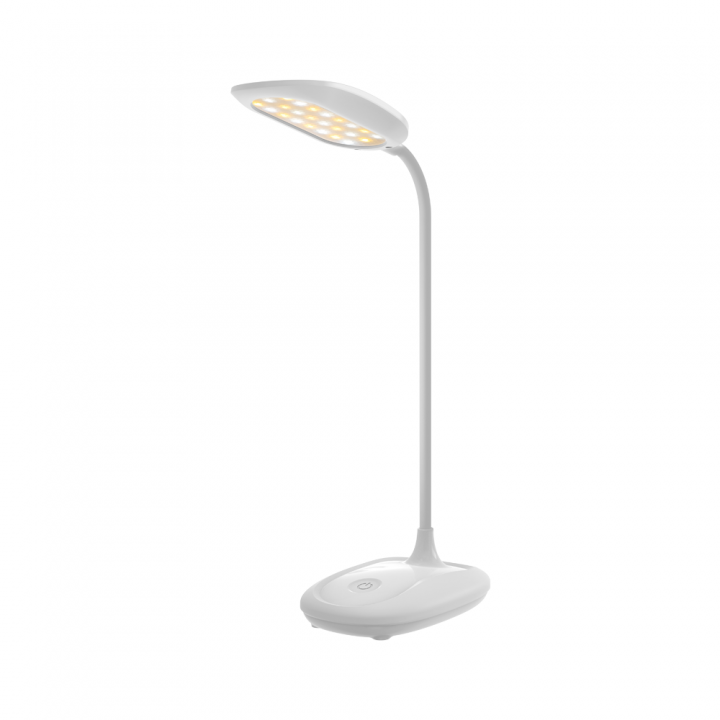 LED лампа настільна LEBRON L-TL-7706Wh, 5W, 2700-6500K, Li-ion 2400mAh, шнур USB, біла