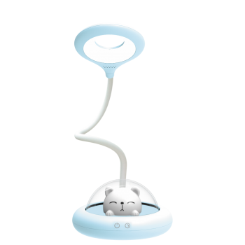 LED лампа настільна LEBRON L-TL-L-54, 6W, 4100K, Li-ion 1200mAh, синя, USB