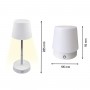 LED лампа настільна LEBRON L-TL-10287, 4W, 2700K, Li-ion 1200mAh, біла, шнур Type-C/USB