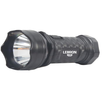 LED ліхтар ручний акумуляторний LEBRON L-HL-12, ABS, чорний, 1W, 250mAh