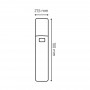 LED ліхтар ручний LEBRON L-HL-8106X, 1,7W, Li-ion 500mAh, 10см, шнур USB, зелений