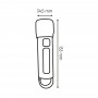 LED ліхтар ручний LEBRON L-HL-8108, 1,8W, Li-ion 1200mAh, 13,3см, шнур USB, чорний