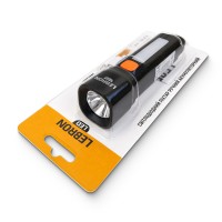 LED ліхтар ручний LEBRON L-HL-8108, 1,8W, Li-ion 1200mAh, 13,3см, шнур USB, чорний