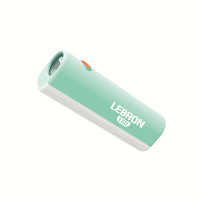 LED ліхтар ручний акумуляторний LEBRON L-HL-15, ABS, зелений, 5W/1W, USB, 1200mAh Li-Ion