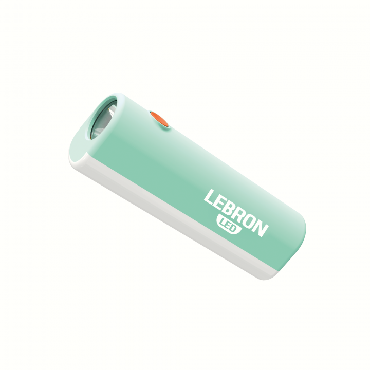 Lebron Usb LED ліхтар ручний акумуляторний LEBRON L-HL-15, ABS, зелений, 5W/1W ...