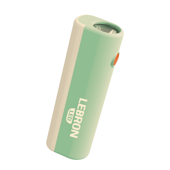 LED ліхтар ручний акумуляторний LEBRON L-HL-15, ABS, зелений, 5W/1W, USB, 1200mAh Li-Ion