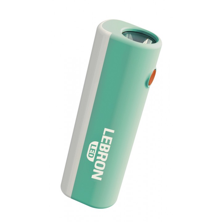 LED ліхтар ручний акумуляторний LEBRON L-HL-15, ABS, зелений, 5W/1W, USB, 1200mAh Li-Ion