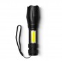 LED ліхтар ручний LEBRON L-HL-10185, ABS, 3W, 10000K, Li-ion 400mAh, чорний, шнур Type-C/USB