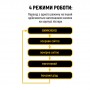 LED ліхтар ручний LEBRON L-HL-10185, ABS, 3W, 10000K, Li-ion 400mAh, чорний, шнур Type-C/USB