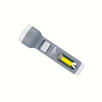 LED ліхтар ручний акумуляторний LEBRON L-HL-30, ABS, сірий, 1W + 1W COB, USB, 1200mAh Li-Ion