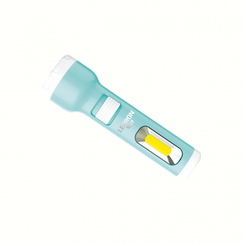 LED ліхтар ручний акумуляторний LEBRON L-HL-31, ABS, зелений, 1W + 1W COB, USB, 1200mAh Li-Ion