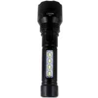 LED ліхтар ручний акумуляторний LEBRON L-HL-40, ABS, чорний, 2W + 0,8W, 1200mAh Li-Ion