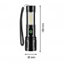 LED ліхтар ручний LEBRON L-HL-10679, алюміній, 5W, 10000K, Li-ion 800mAh, чорний, шнур Type-C/USB