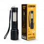 LED ліхтар ручний LEBRON L-HL-10679, алюміній, 5W, 10000K, Li-ion 800mAh, чорний, шнур Type-C/USB