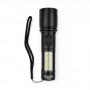 LED ліхтар ручний LEBRON L-HL-10679, алюміній, 5W, 10000K, Li-ion 800mAh, чорний, шнур Type-C/USB