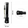 LED ліхтар-повербанк ручний LEBRON L-HL-10137, алюміній, 15W, 10000K, Li-ion 1200mAh*2, шнур USB