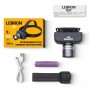 LED ліхтар налобний LEBRON L-HL-5106, 7W, Li-Ion 1200mAh, шнур USB, сірий