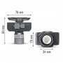 LED ліхтар налобний LEBRON L-HL-5106, 7W, Li-Ion 1200mAh, шнур USB, сірий