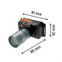 LED ліхтар налобний LEBRON L-HL-5145, 5W, Li-Ion 1800mAh, шнур USB, сірий