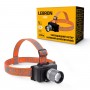 LED ліхтар налобний LEBRON L-HL-5145, 5W, Li-Ion 1800mAh, шнур USB, сірий