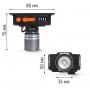 LED ліхтар налобний LEBRON L-HL-5145, 5W, Li-Ion 1800mAh, шнур USB, сірий