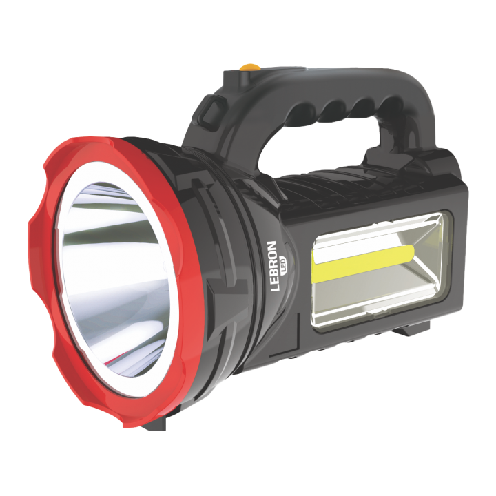 LED ліхтар прожекторний переносний акумуляторний LEBRON L-HL-78, ABS, 2W/4W+3W COB, 3000mAh