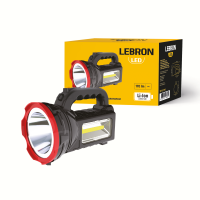 LED ліхтар прожекторний переносний акумуляторний LEBRON L-HL-79, ABS, 2W/4W+3W COB, 3000mAh Li-Ion