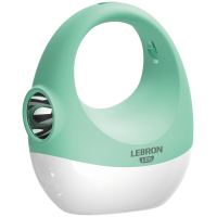 LED ліхтар кемпінговий LEBRON L-HL-617, 7.5W, 1200mAh*2 Li-Ion, зелений, USB