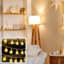 LED гірлянда LEBRON L-CL-3222 лінійна 6м, 40LED, теплий колір, бульбашки, IP20, USB, Пульт ДК