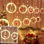 LED гірлянда LEBRON L-CL-3103 штора 2,7х0,5м, 145LED, теплий колір, IP20, USB, Пульт ДК