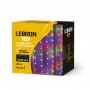 LED гірлянда LEBRON L-CL-2023 штора 3х2м, 200LED, мульти колір, IP20, USB, Пульт ДК
