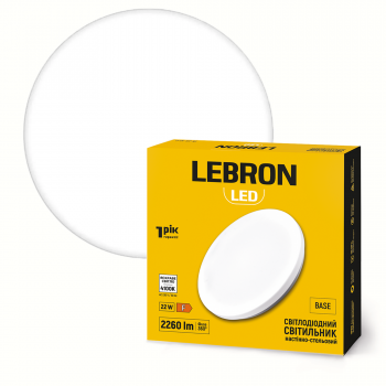 LED світильник LEBRON L-CL-B-2241, BASE, 22W, 4100K, 230V