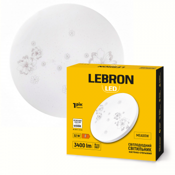 LED світильник LEBRON L-CL-М-3241, MEADOW, 32W, 4100K, 230V