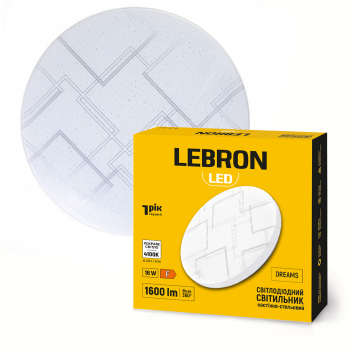LED світильник LEBRON L-CL-D-1641, DREAMS, 16W, 4100K, 230V