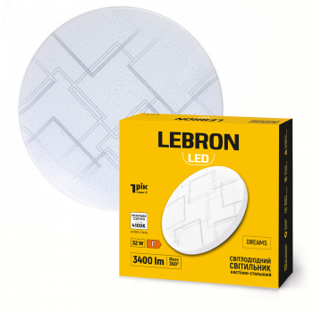 LED світильник LEBRON L-CL-D-3241, DREAMS, 32W, 4100K, 230V