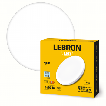 LED світильник LEBRON L-CL-B-3265, BASE, 32W, 6500K, 230V