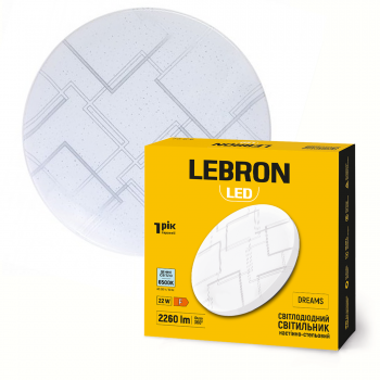 LED світильник LEBRON L-CL-D-2265, DREAMS, 22W, 6500K, 230V