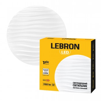 LED світильник LEBRON L-CL-WAVE-3041, 30W, 4100K, 230V