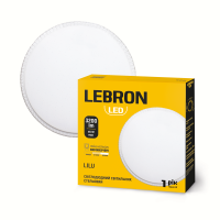 LED св-к LEBRON L-CL-LILU, max 45W, 3000K, 4100K, 6500K, 3200Lm, O390*80mm