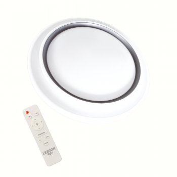 LED світильник LEBRON L-CL-Moon-Milky-RWh-Gr, max 36Wx2, 3000-6500K, пульт, батарейки 2шт, 230V