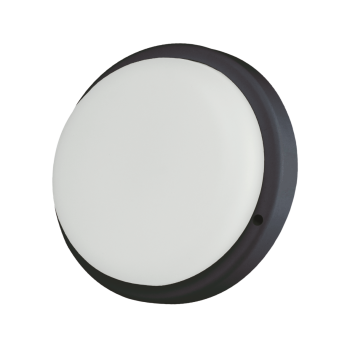 LED світильник LEBRON L-WLR-2065, 20W, 6500K, ІР44, круглий, чорний, 230V