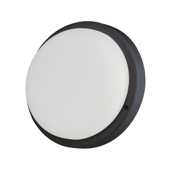 LED світильник LEBRON L-WLR-2065, 20W, 6500K, ІР44, круглий, чорний, 230V