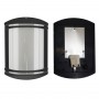 Світильник парковий GARDEN настінний, 40W, E27, IP44, ударост. PC/PP, чорний, (016 038 010124)
