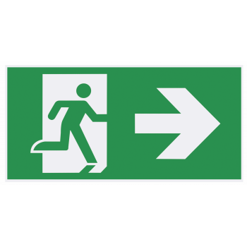 Стікер-стрілка ПВХ  «праворуч», «ліворуч», до світ. 16-96-32