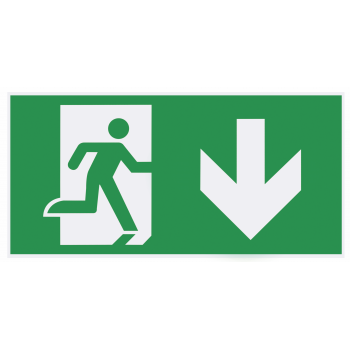 Стікер-стрілка ПВХ  «вниз», до світ. 16-96-32