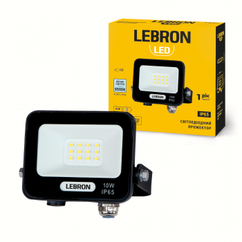 LED прожектор LEBRON L-LF-1065, 10W, 6500K, IP65, 230V