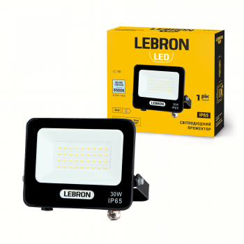 LED прожектор LEBRON L-LF-3065, 30W, 6500K, IP65, 230V