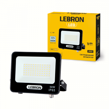 LED прожектор LEBRON L-LF-5065, 50W, 6500K, IP65, 230V