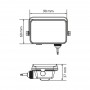 LED прожектор LEBRON L-LFmd-1065, 10W, 6500K, IP65, 230V